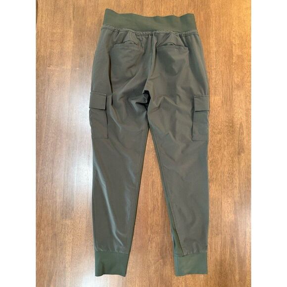 Athleta Chelsea Cargo Jogger Pants Olive Green Stretch Utility Tapered Women’s 0 - Picture 13 of 13